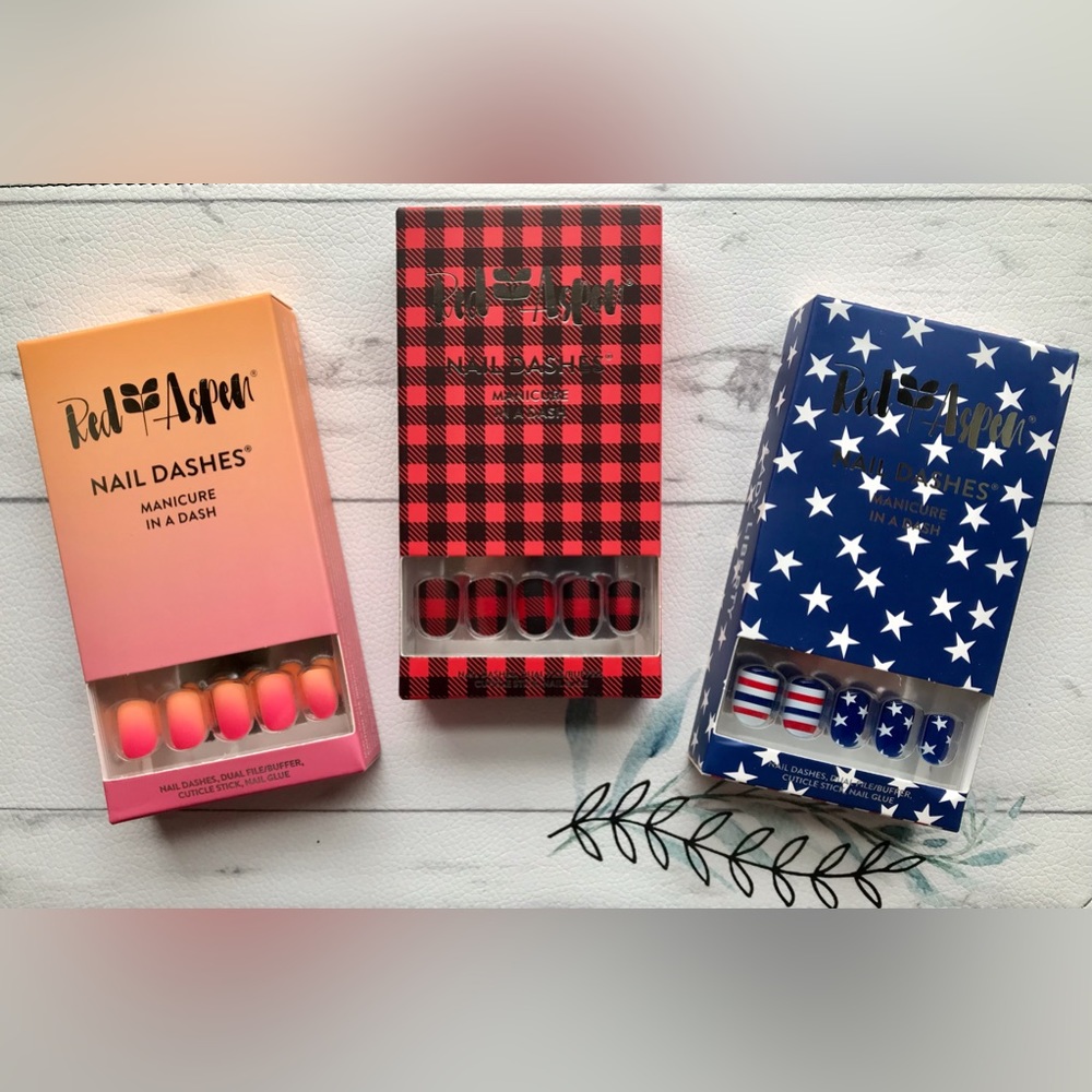 NIB Red Aspen Nail Dash Lot